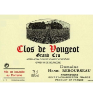 tiquette du Domaine Henri Rebourseau - Clos de Vougeot 