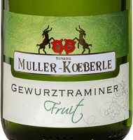 tiquette du Muller Koeberl - Gewurztraminer - Fruit